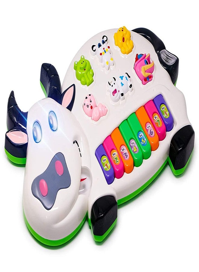 Zyamalox Plastic Piano with 3 Modes, Animal Sounds, Flashing Lights, and Wonderful Music - Multifunctional Delight - Image 1